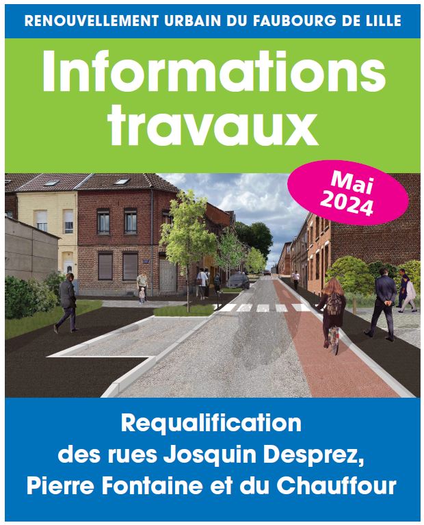 Infos travaux : Requalification des rues Josquin Desprez, Pierre Fontaine et du Chauffour