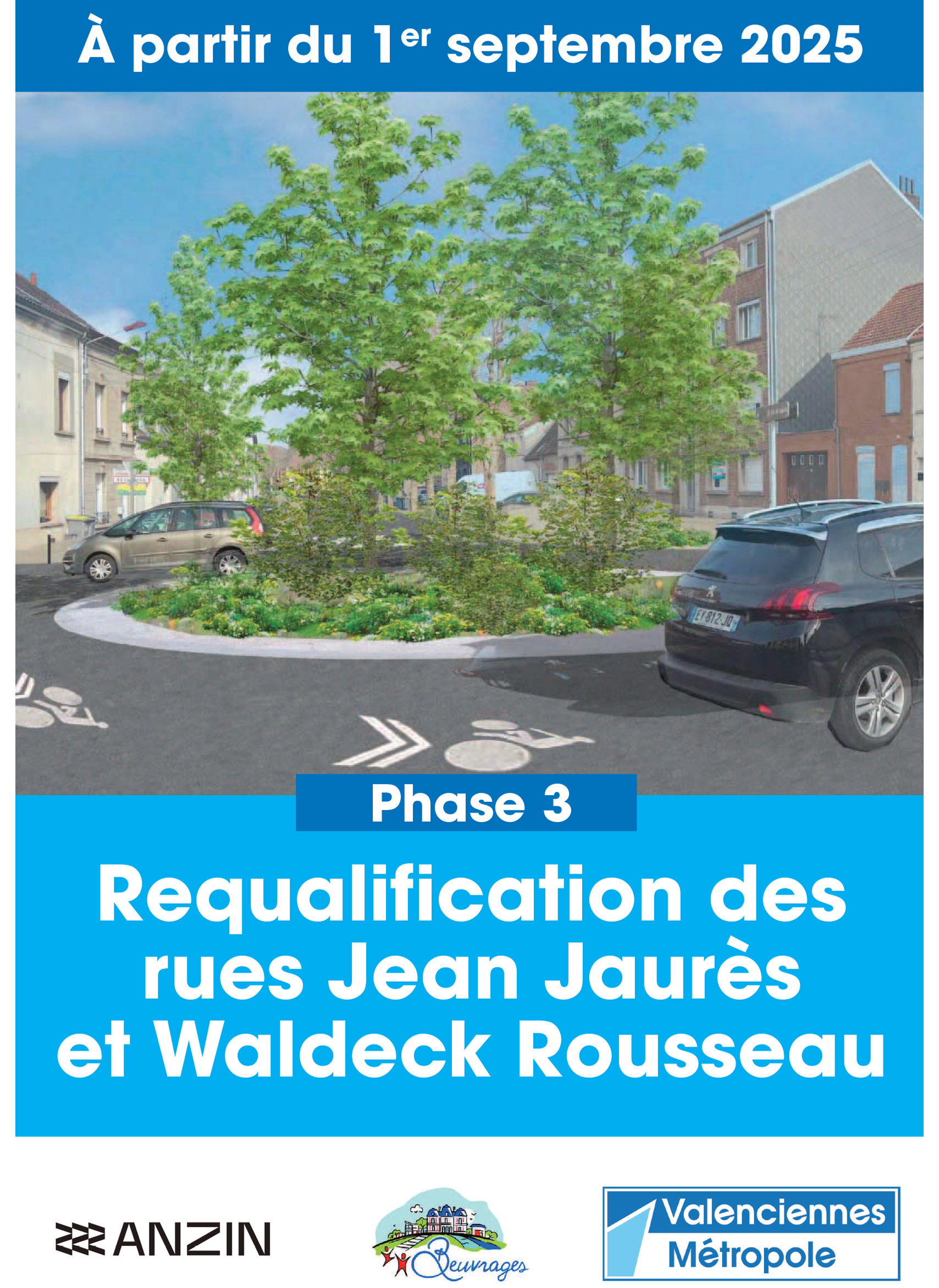 Requalification des rues Jean Jaurès et Waldeck Rousseau : Phase 3