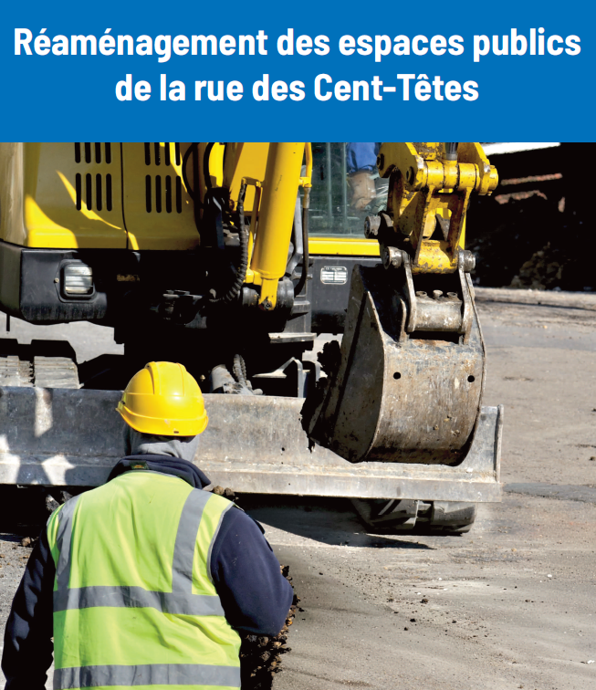 Réaménagement des espaces publics de la rue des Cent-Têtes