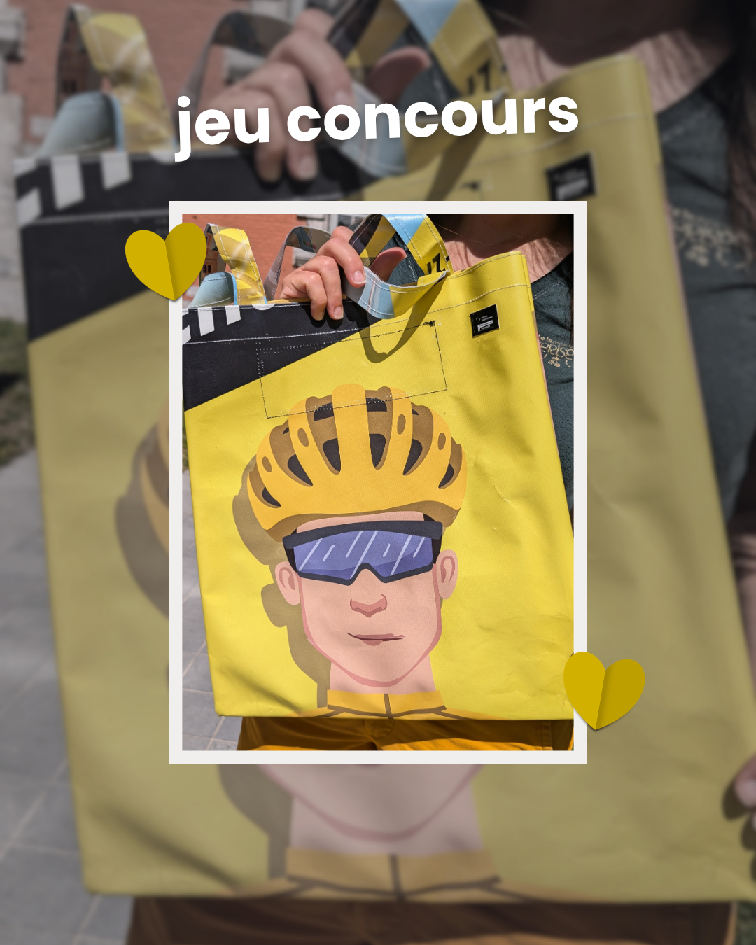 Jeu concours : Remportez l&rsquo;un de nos sacs upcyclés du Tour de France 2025 !