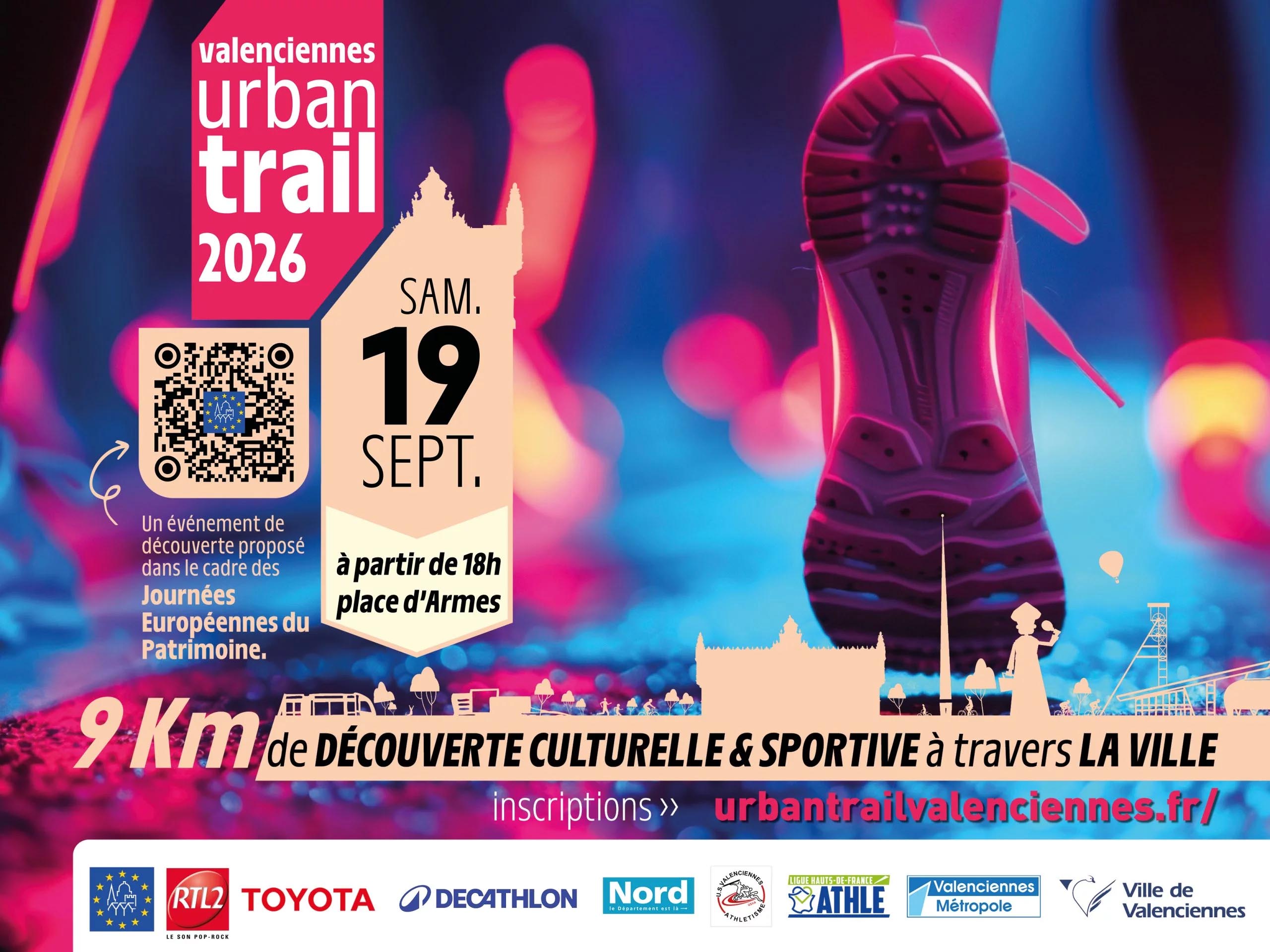 Participez à l&rsquo;édition 2026 de l&rsquo;Urban Trail Valenciennes le samedi 19 septembre !