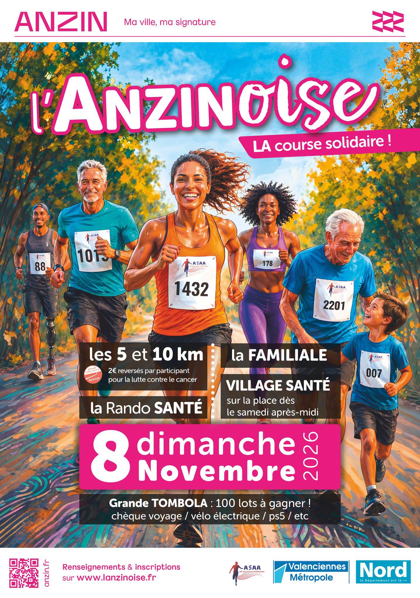 L’Anzinoise, la course solidaire : top départ pour les inscriptions !